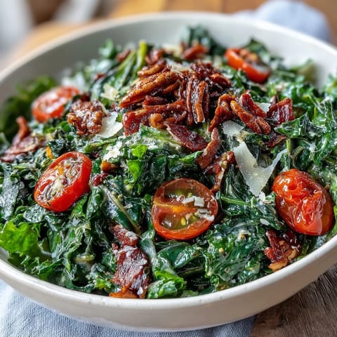A vibrant dandelion greens salad with lemon vinaigrette and Parmesan shavings for a fresh, zesty bite.