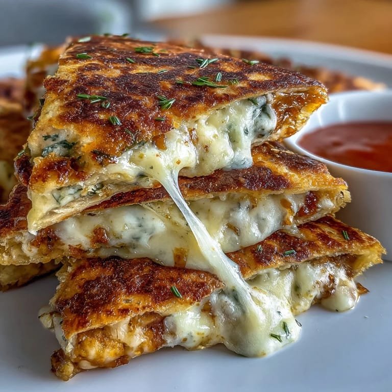 Crispy, cheesy mini quesadilla triangles with bell peppers and spinach, paired with a refreshing homemade salsa—perfect for quick meals or party snacks.