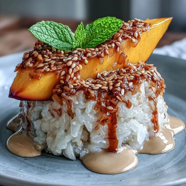 Sweet and creamy coconut sticky rice cups with fresh mango slices, perfect dessert.