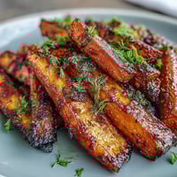 Honey Roasted Carrots and Parsnips glistening with golden honey glaze, tender and caramelized for a sweet-savory side dish.